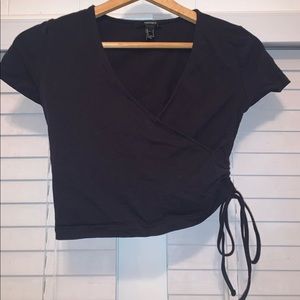 Forever 21 tie crop top